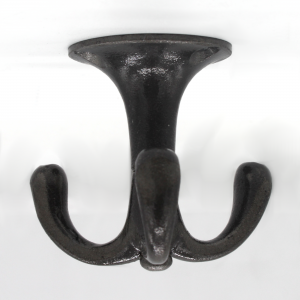 Drehhaken dreifach | Garderobenhaken, Deckenhaken | Gusseisen schwarz